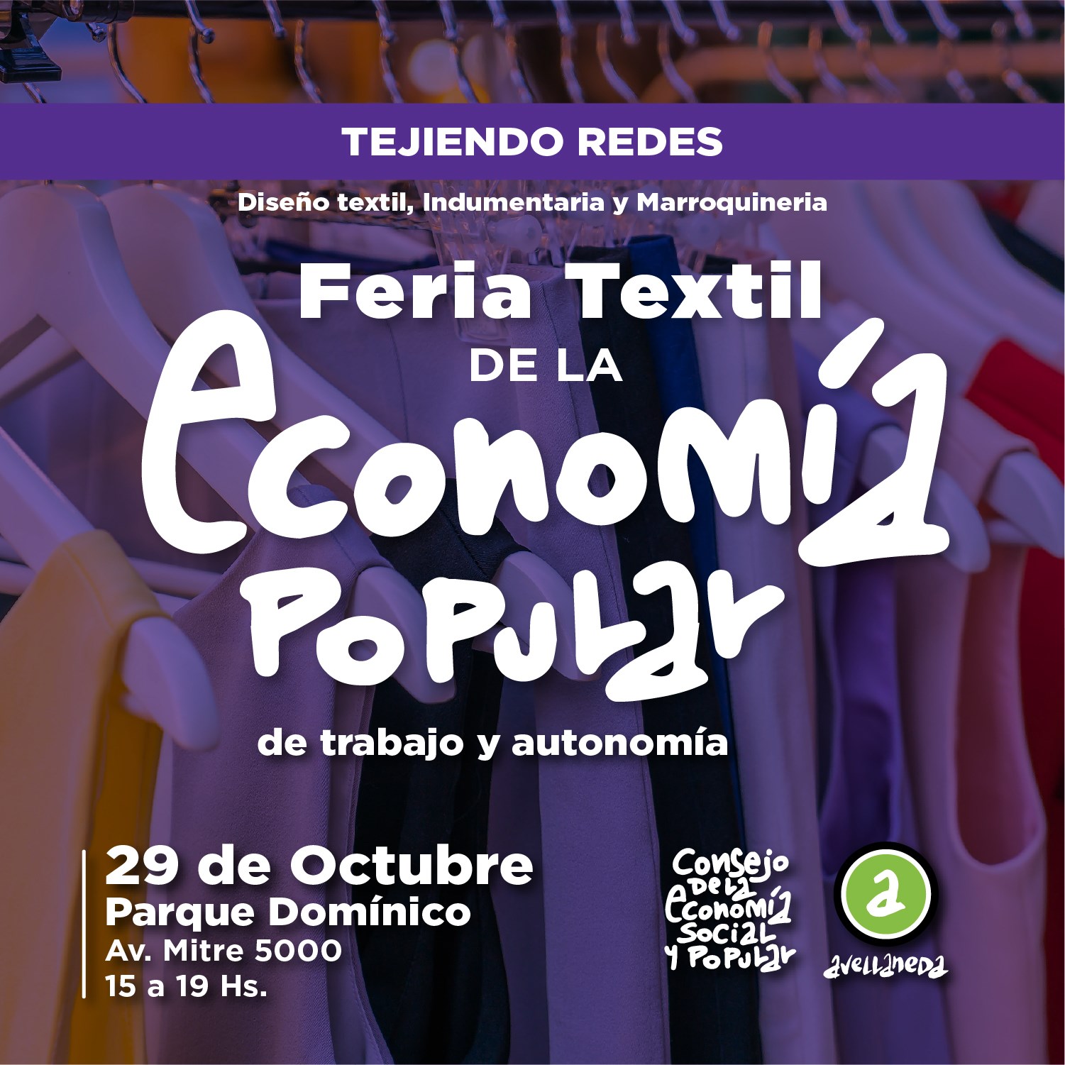 Feria textil de la Economía Popular