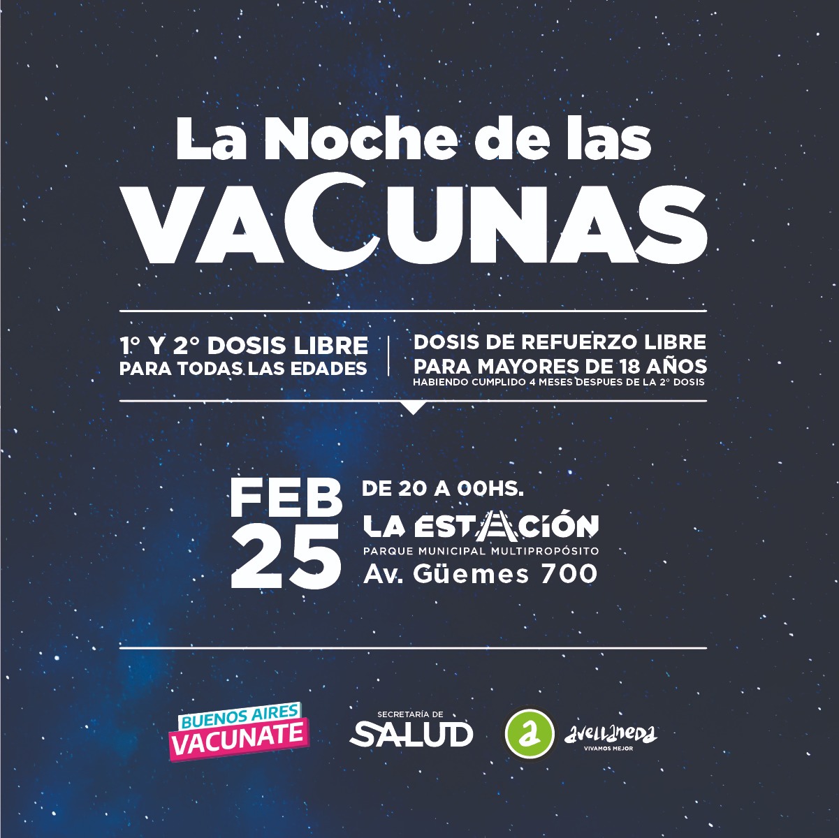 LA NOCHE DE LAS VACUNAS EN AVELLANEDA