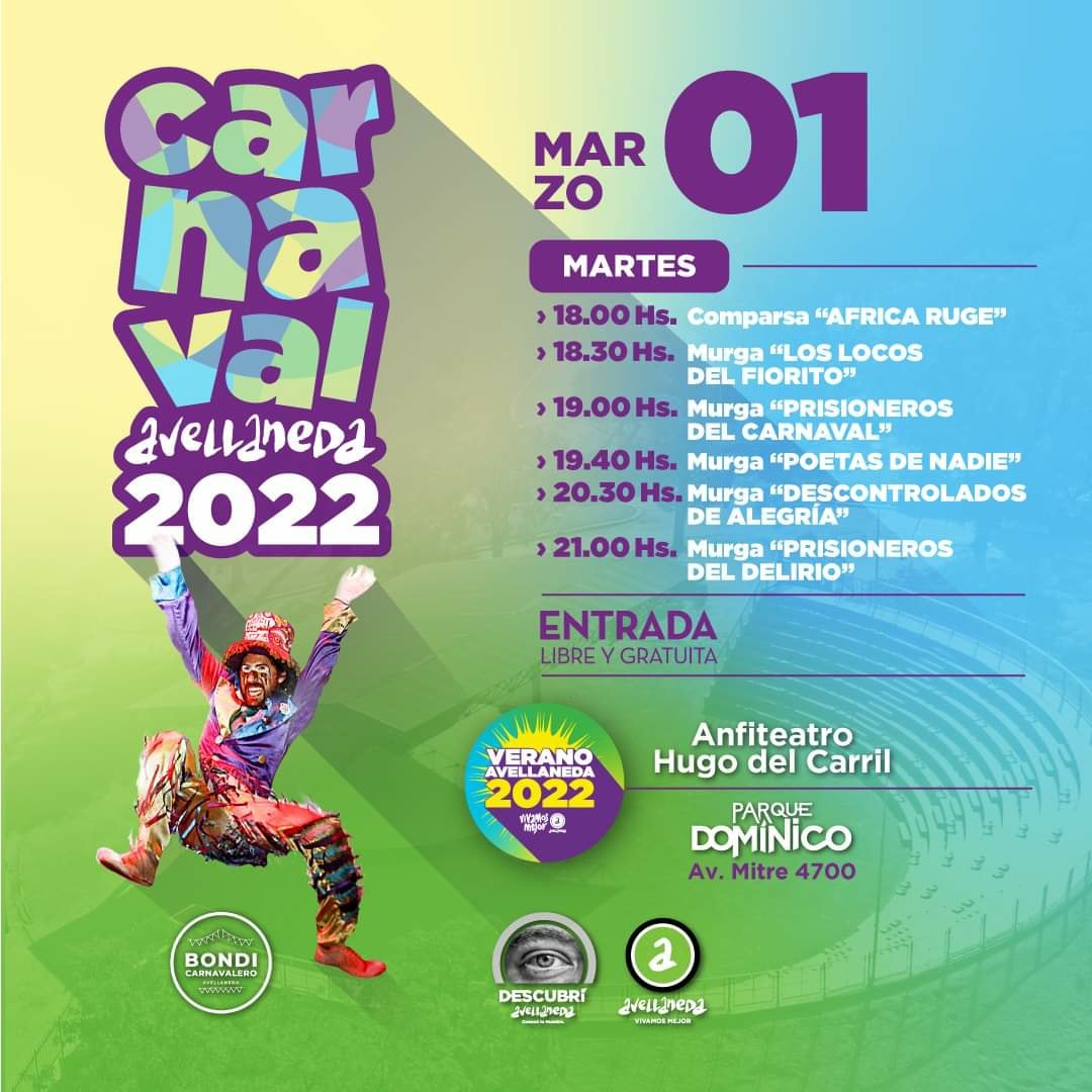 EL CARNAVAL CONTINÚA EN AVELLANEDA