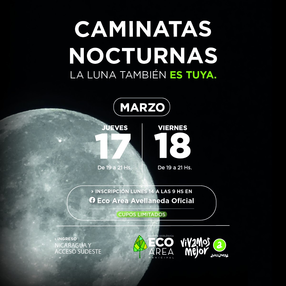 CAMINATAS NOCTURNAS EN LA ECO ÁREA AVELLANEDA