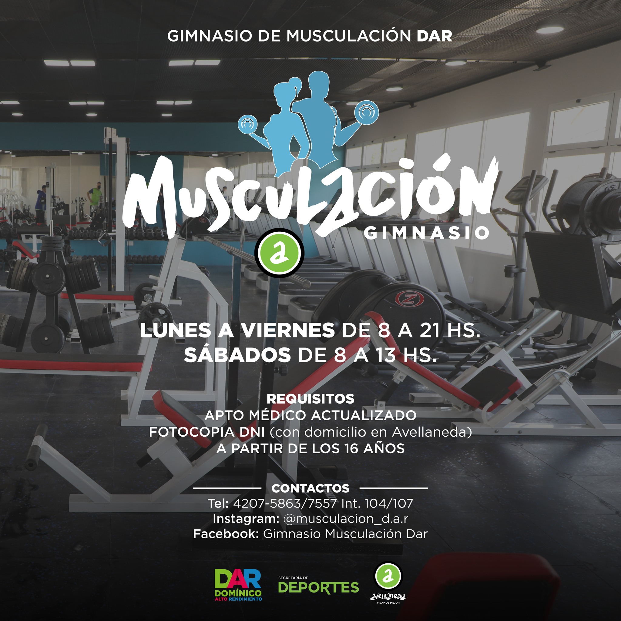 VENÍ AL GIMNASIO DE MUSCULACIÓN