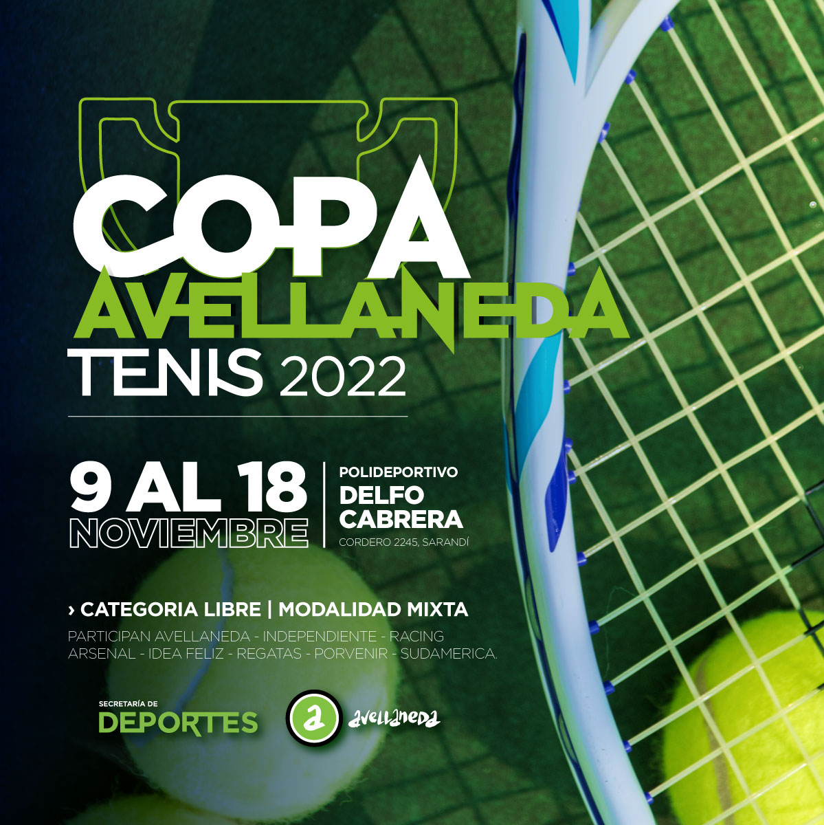 COPA AVELLANEDA TENIS 2022