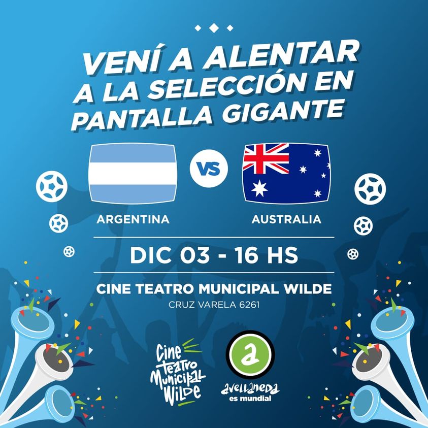 VENÍ A ALENTAR A LA SELECCIÓN EN PANTALLA GIGANTE