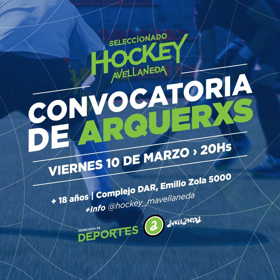 CONVOCATORIA A JUGADORXS Y ARQUERXS DE HOCKEY