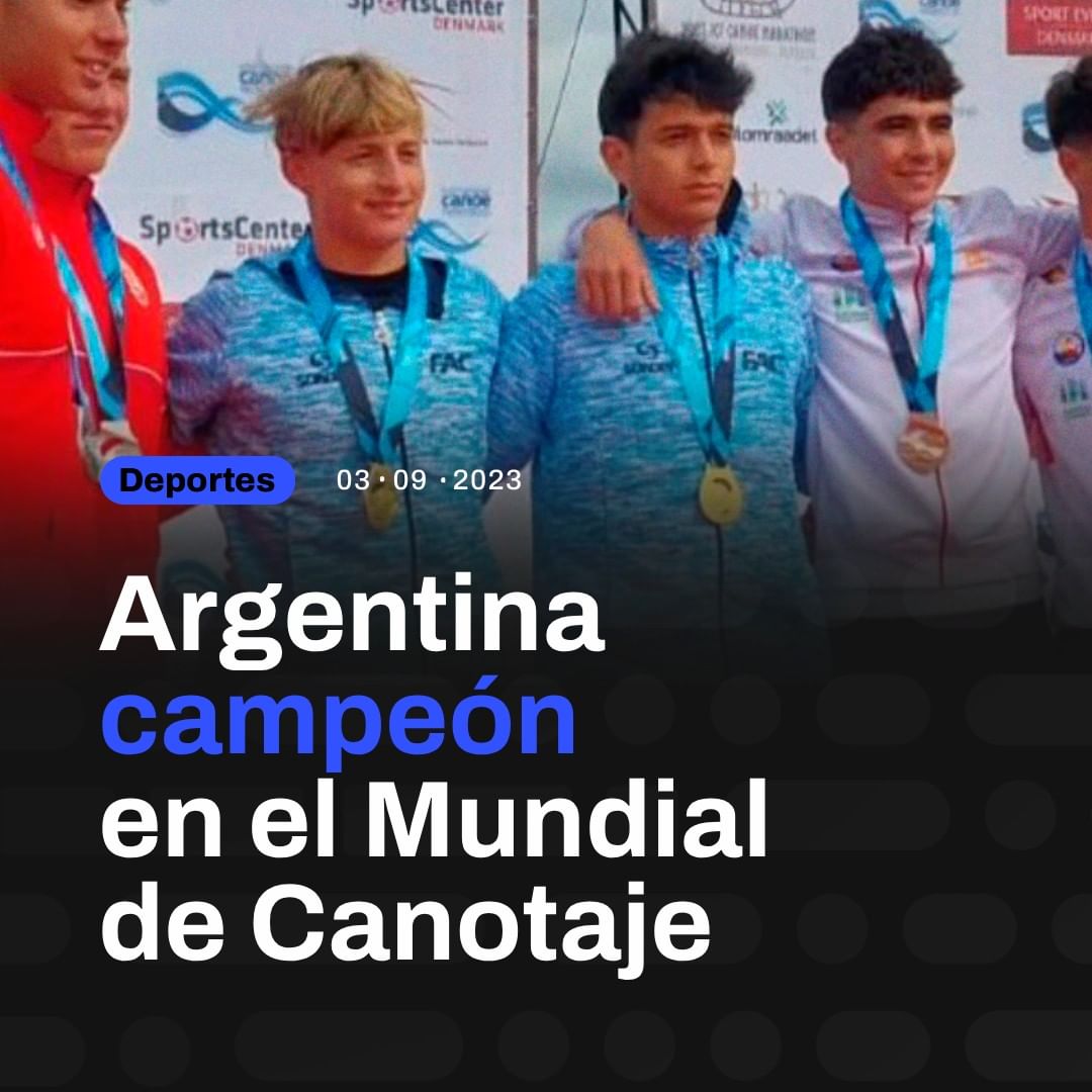 🥇 Argentina campeón en el Mundial de #Canotaje 💪