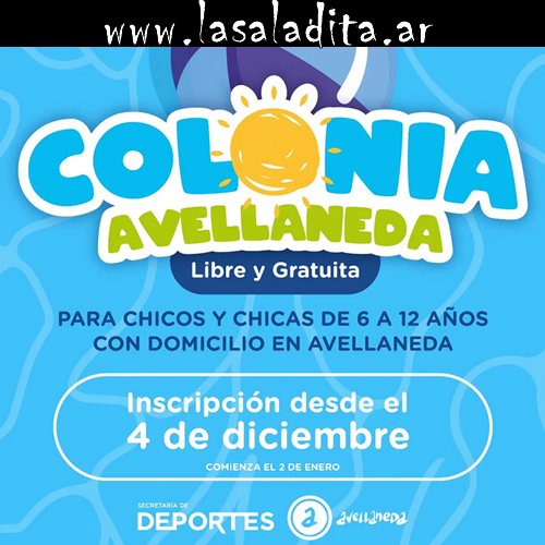 colonia municipal de verano 2024