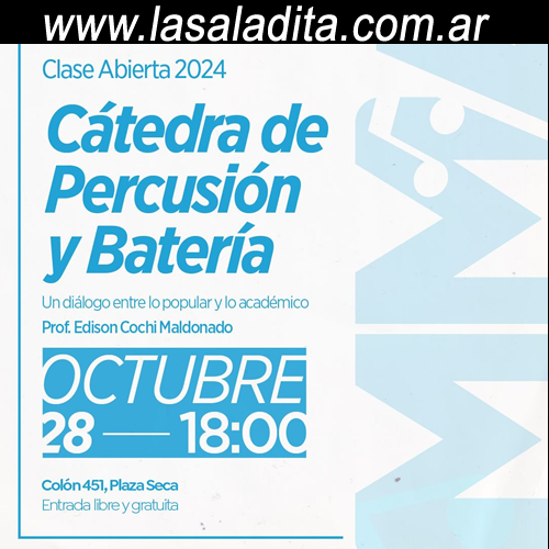 clase abierta de percusión y batería