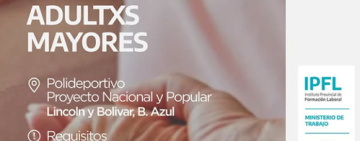 CURSOS DE FORMACIÓN LABORAL GRATUITOS - TALLER OPERADOR DE CUIDADOS DE ADULTXS MAYORES