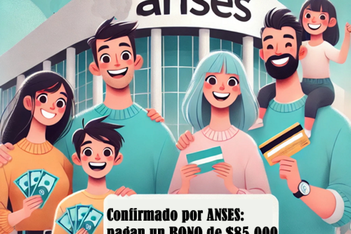 Confirmado por ANSES: pagan un BONO de $85.000 para AUH y SUAF en JUNIO