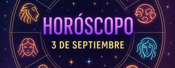 Horóscopo para miércoles 3 de septiembre 2025