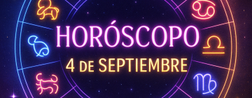 Horóscopo para el jueves 4 de septiembre 2025