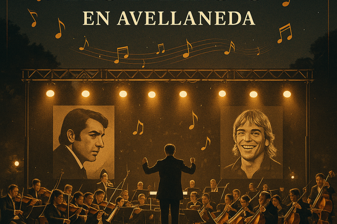 Homenajes sinfónicos a Sandro y Rodrigo: doble jornada musical gratuita en Avellaneda