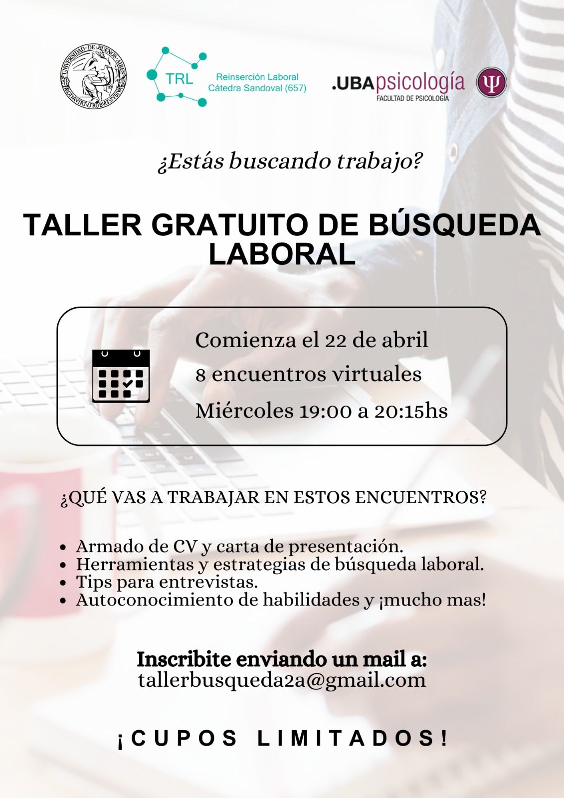 Taller gratuito de búsqueda laboral: cómo mejorar tu CV y conseguir trabajo