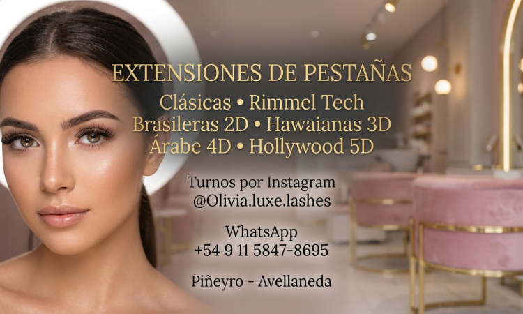 Extensiones de Pestañas en Piñeyro Avellaneda | Clásicas, 2D, 3D, 4D y 5D  Olivia Luxe