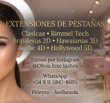 Extensiones de Pestañas en Piñeyro Avellaneda | Clásicas, 2D, 3D, 4D y 5D  Olivia Luxe
