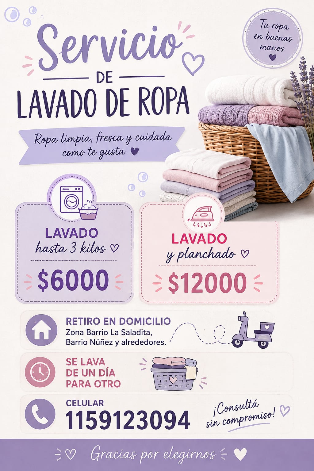 Servicio de Lavado de Ropa en Avellaneda