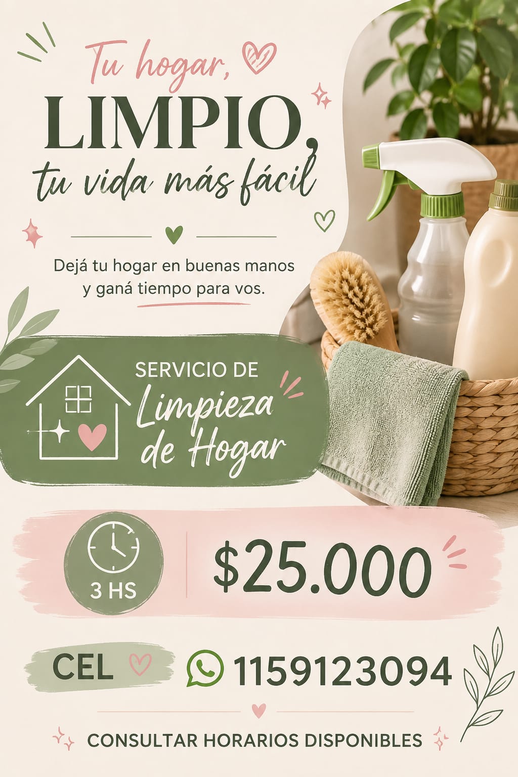 Servicio de Limpieza de Hogar en Avellaneda
